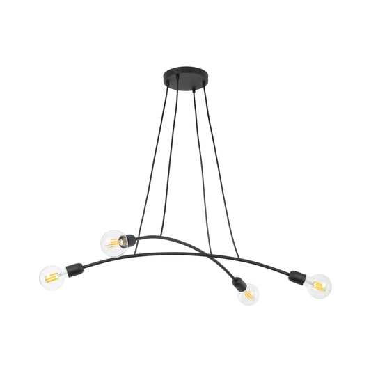 HELIX Black Minimalist Pendant Light 4 (Clearance) - AURABAGS SHOP