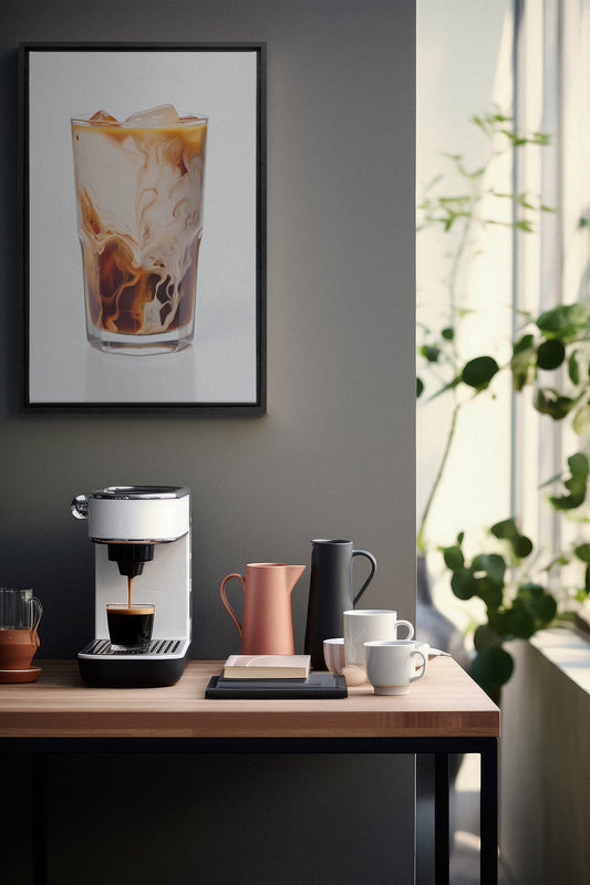 Eiskaffee, Leinwand auf Keilrahmen