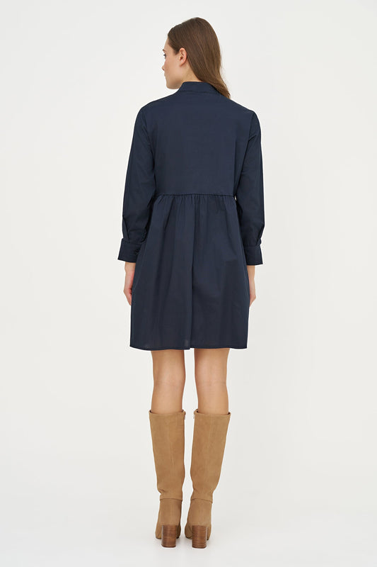 Women's Woven Long-Sleeve Dress