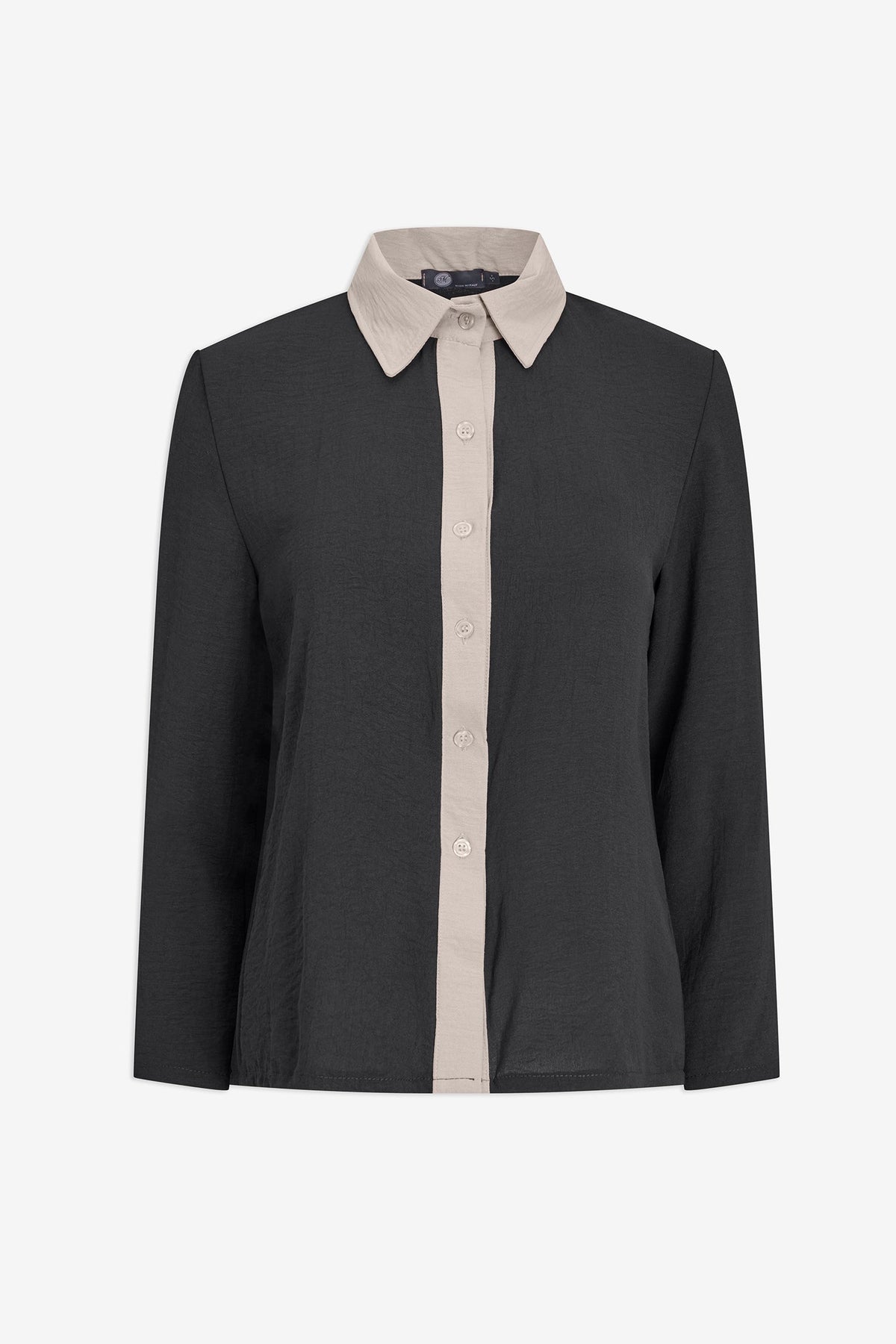 Women's Color-Block Button-Down Shirt
