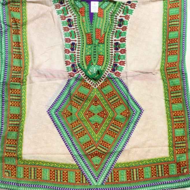 Green and Red Printed Kaftan for Women