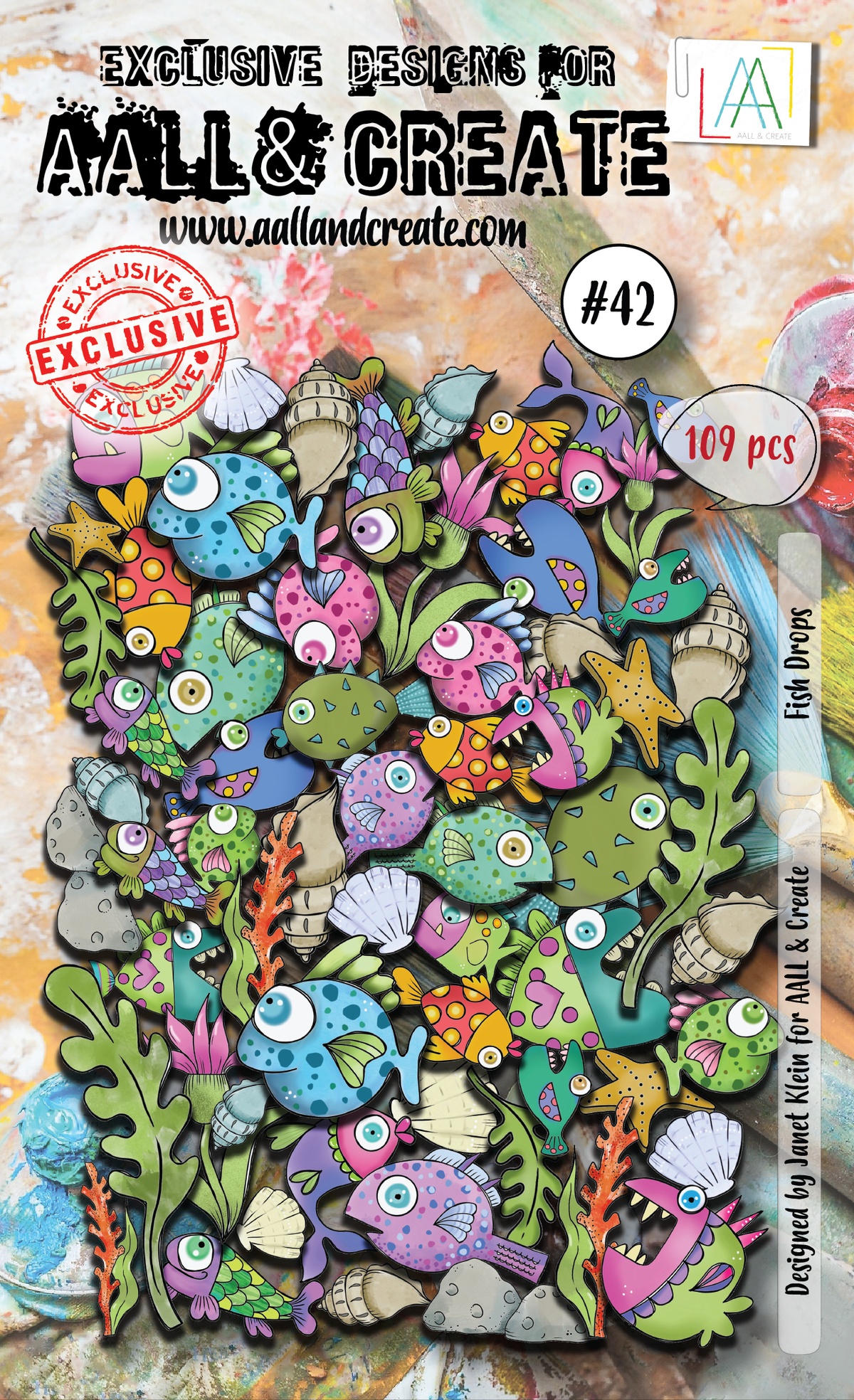 AALL and Create Ephemera Die-Cuts - 42 - Fish Drops