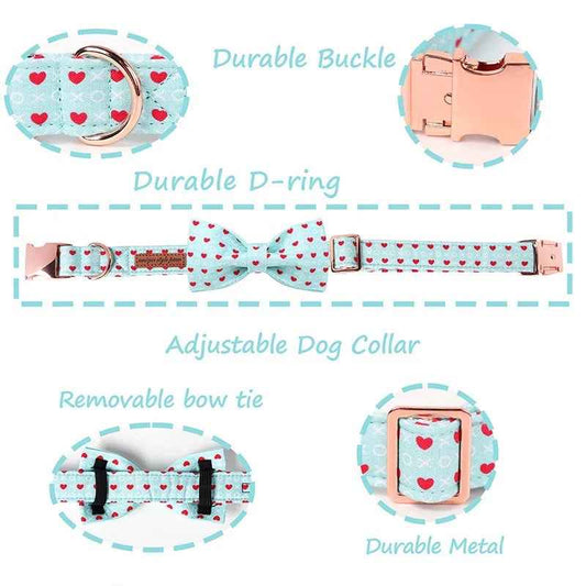 Heart Bowtie Collar