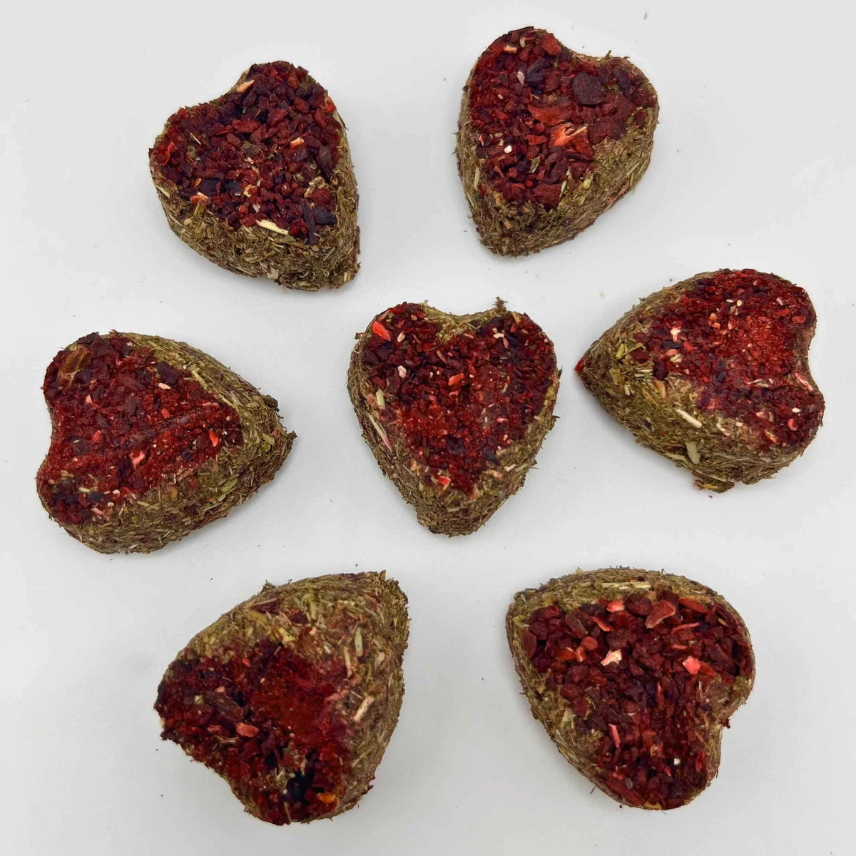Hibiscus-Beetroot Hay Hearts