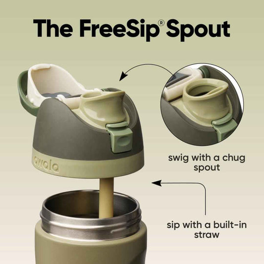 Owala FreeSip Insulated Stainless Steel Water Bottle with Straw, BPA-Free Sports Water Bottle, Great for Travel, 24 Oz, Off Road 🍁 All In One Marketplace Canada