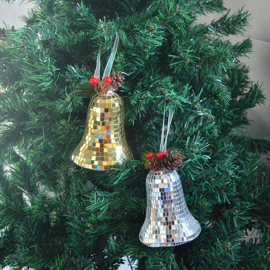 Fashionable Retro Christmas Bell Ornament