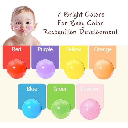 Wonder Space Soft Pit Balls, Chemical-Free Crush Proof Plastic Ocean Ball, BPA Free with No Smell, Safe for Toddler Ball Pit/Kiddie Pool/Indoor Baby Playpen, Pack of 100, (Mix - Primary) 🍁 All In One Marketplace Canada