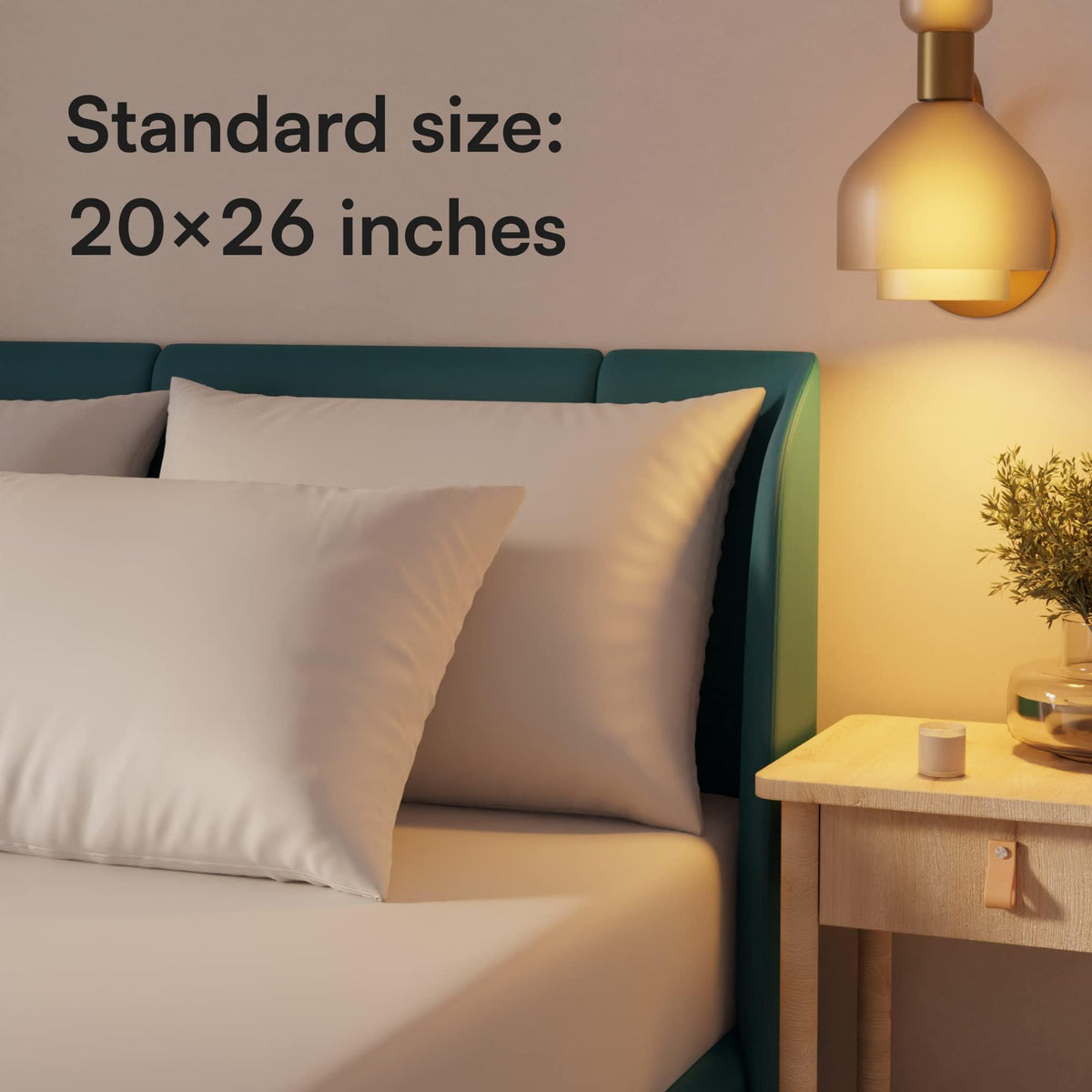 Niagara 4 Pack of Pillow Protectors with Zipper, Effective Dust Protection, Quiet, Stay in Place Pillow Covers, Breathable Case for Pillow Lifespan Extension, White (Standard) đ All In One Marketplace Canada