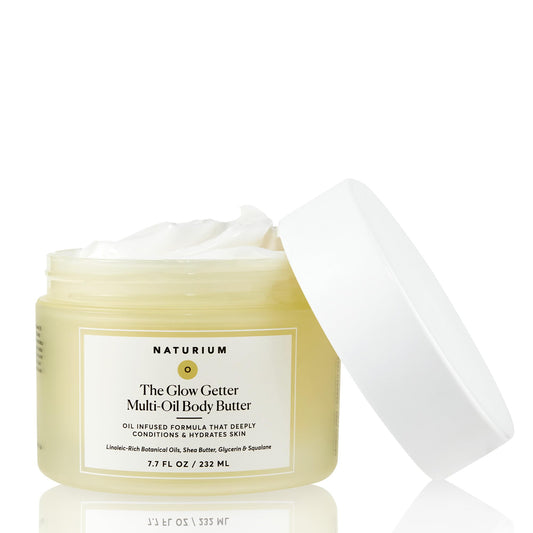 Naturium The Glow Getter Multi-oil Body Butter | Rich Lotion & Moisturizer, For all Skin Types, Vanilla & Coconut Scent | 7.7 oz / 232 ml 🍁 All In One Marketplace Canada