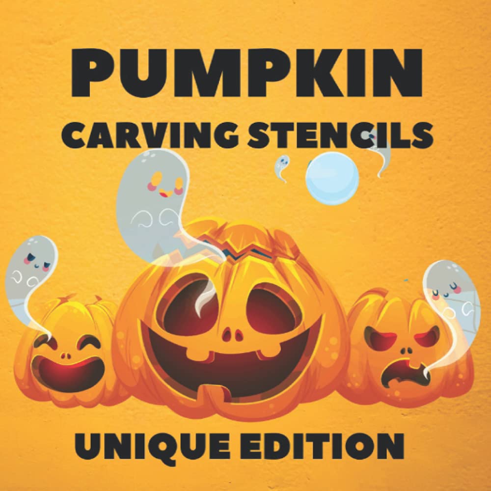 Pumpkin Carving Stencils: 40 Halloween Patterns For Pumpkin Carving, Templates for Funny and Scary Halloween Decor for Adults and Kids, unique edition