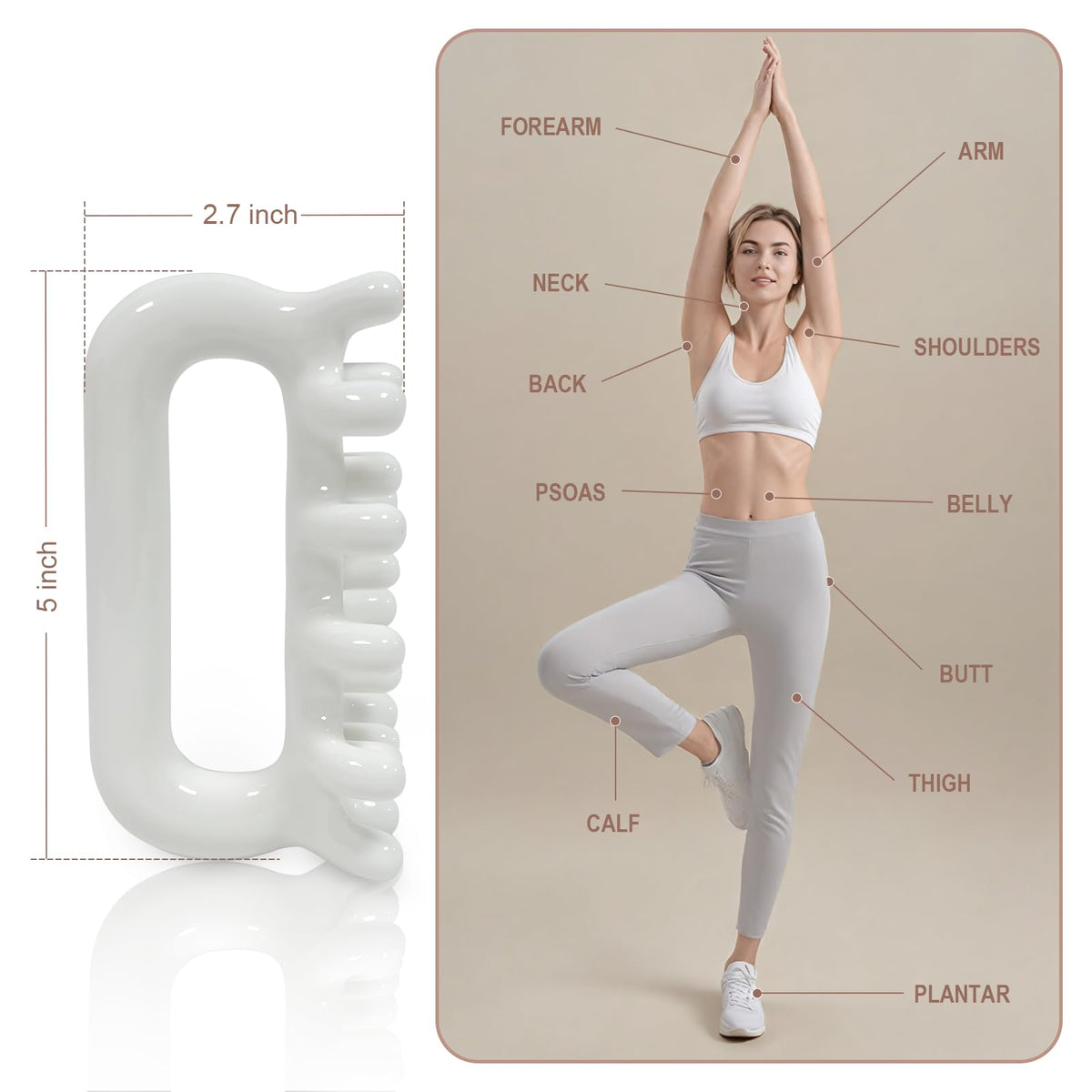 VEMOKY Fascia Massage Tool Trigger Point Massage Tools Anti Blaster for Cellulite Massager Tool Reaching Deep Myofascial Tissue Throughout The Body Release Muscle Knot Reduction Cellulite đ All In One Marketplace Canada