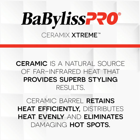 BaBylissPRO Ceramix Xtreme 1” Inch Ceramic Curling Iron Professional, Instantly Heats To 430°F, Anti-Frizz Control, For All Hair Types, Hair Curler, Spring Handle, Dual Voltage 🍁 All In One Marketplace Canada