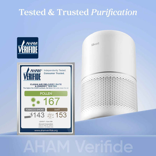 Levoit Air Purifiers Large Room Bedroom Home Up to 1073 ft², AHAM VERIFIDE, 4 Customized Replacement Filter Remove Allergies Pollen Dust Smoke Odor, Air Cleaner with Sleep Mode, Core 300-P White 🍁 All In One Marketplace Canada
