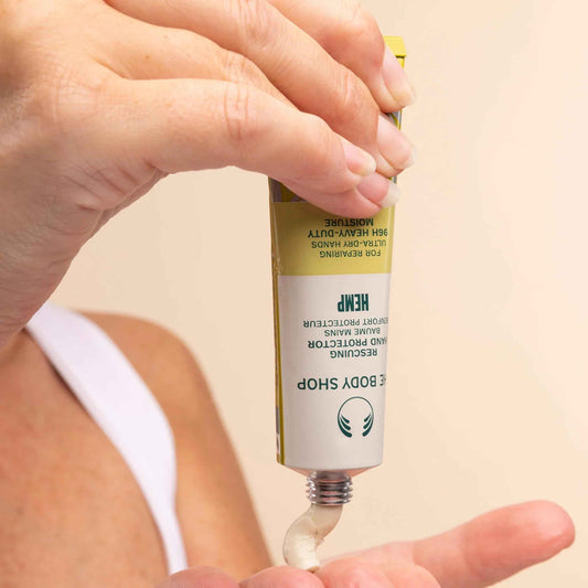 The Body Shop Hemp Hand Protector 100ml, Hard-Working Hand Cream for Very Dry, Cracked Hands, Non-Greasy 96-Hour Moisture with Community Fair Trade Hemp Seed Oil, Fast-Absorbing for Working Hands 🍁 All In One Marketplace Canada