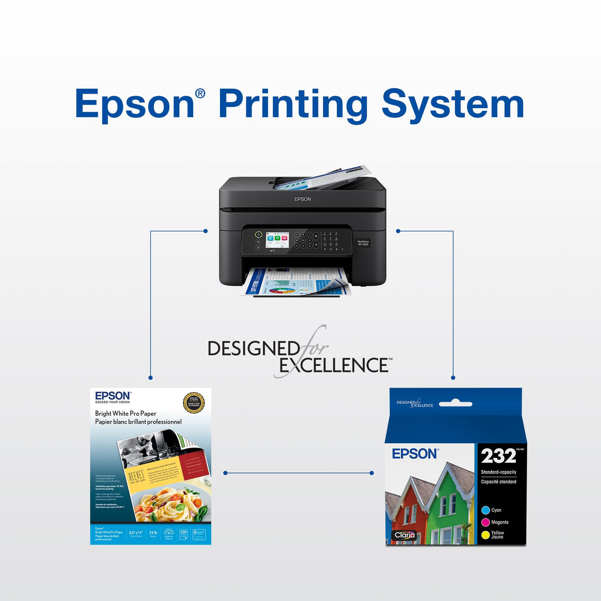 Epson 232 Genuine Ink Cartridge Black and Color Combo Pack T232120-BCS ๐ All In One Marketplace Canada