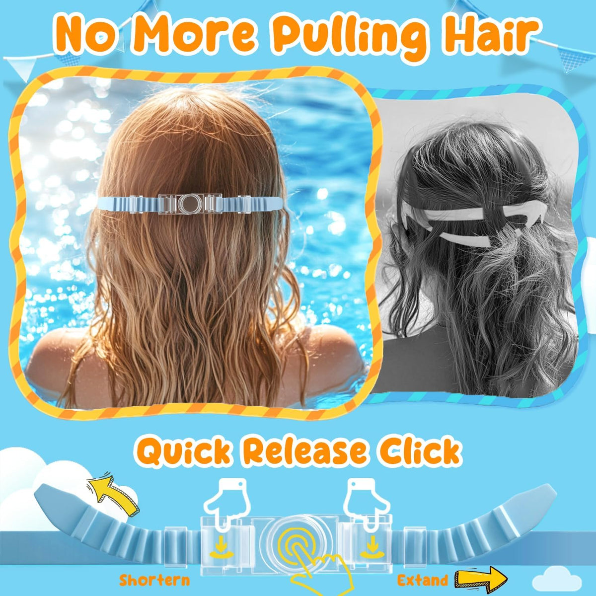 Kids Goggles Swimming, 2 Pack Kids Swimming Goggles for Age 4-14 Wide Vision Anti-Fog UV Protection Waterproof for Boys Girls đ All In One Marketplace Canada