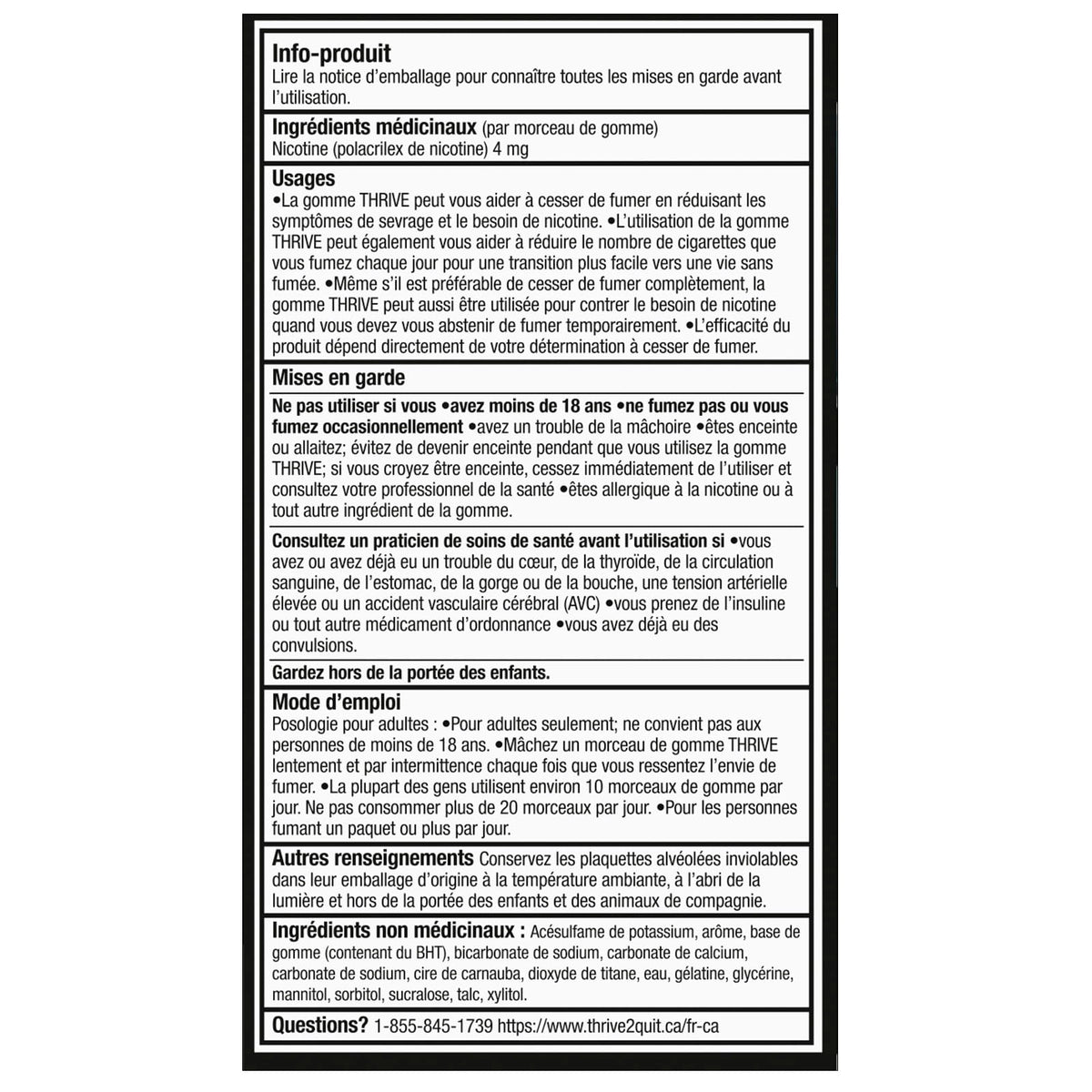 Thrive Nicotine Replacement Gum, Extra Strength, Fruit, 108 Count ๐ All In One Marketplace Canada