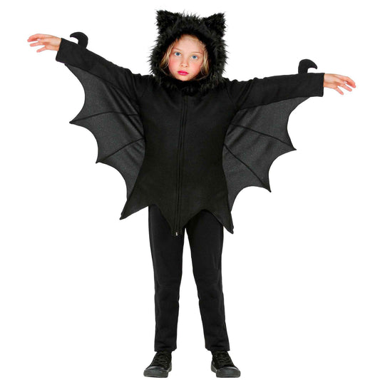 Widmann Kids' Halloween Bat Costume - Black - 140cm