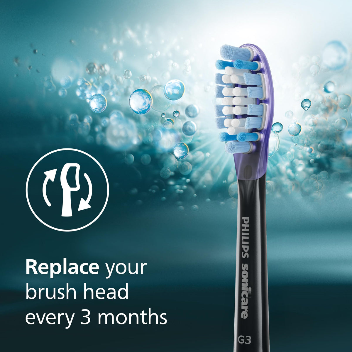 Philips Sonicare G3 Two-in-One Brush Heads, 2-Pack, 6 Month Supply, Black đ All In One Marketplace Canada
