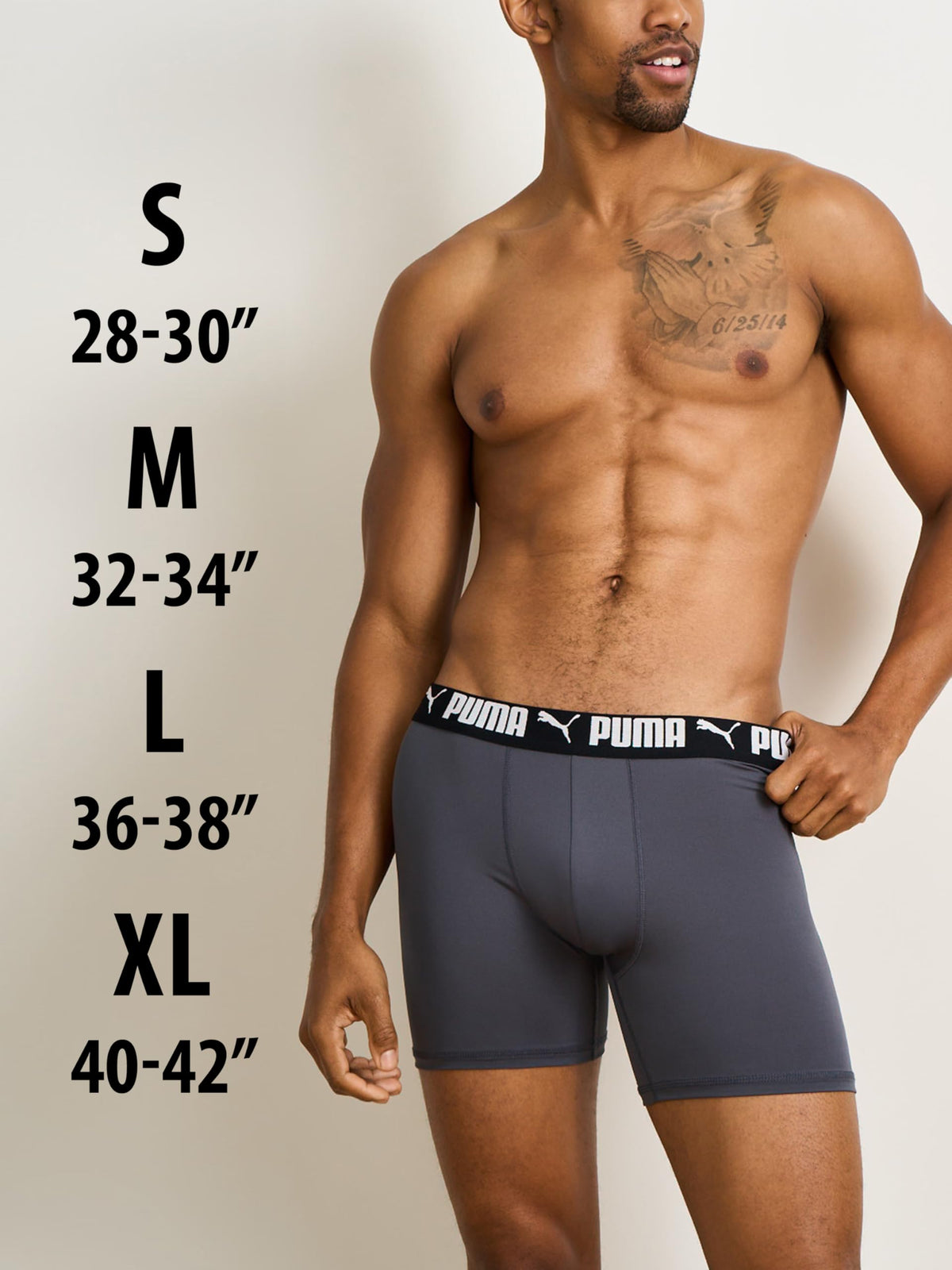 Puma Men's 5 Pack Performance Boxer Briefs, Black, Small 🍁 All In One Marketplace Canada