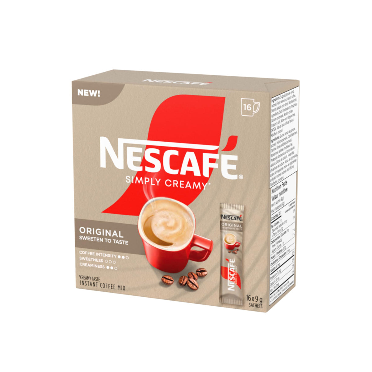 NESCAFE Simply Creamy Instant Coffee, Includes Creamer, Single Serve Sachets, 6 Boxes, 0.9 kg đ All In One Marketplace Canada