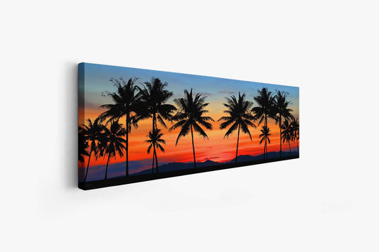 Leinwandbild-Hawaiianischer Sonnenuntergang-Wandkunst