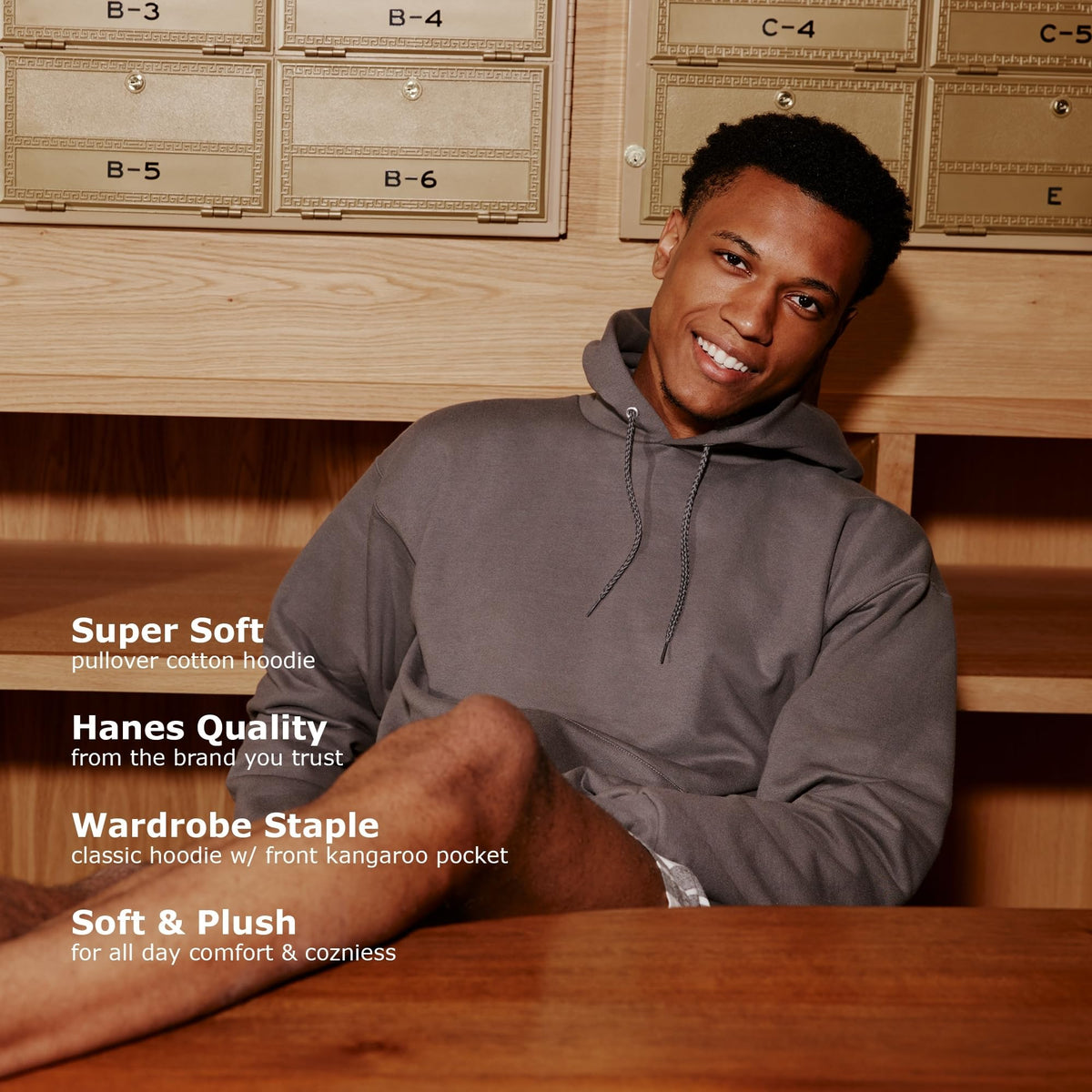 Hanes Men's Pullover EcoSmart Hooded Sweatshirt, Black, XX-Large ๐ All In One Marketplace Canada