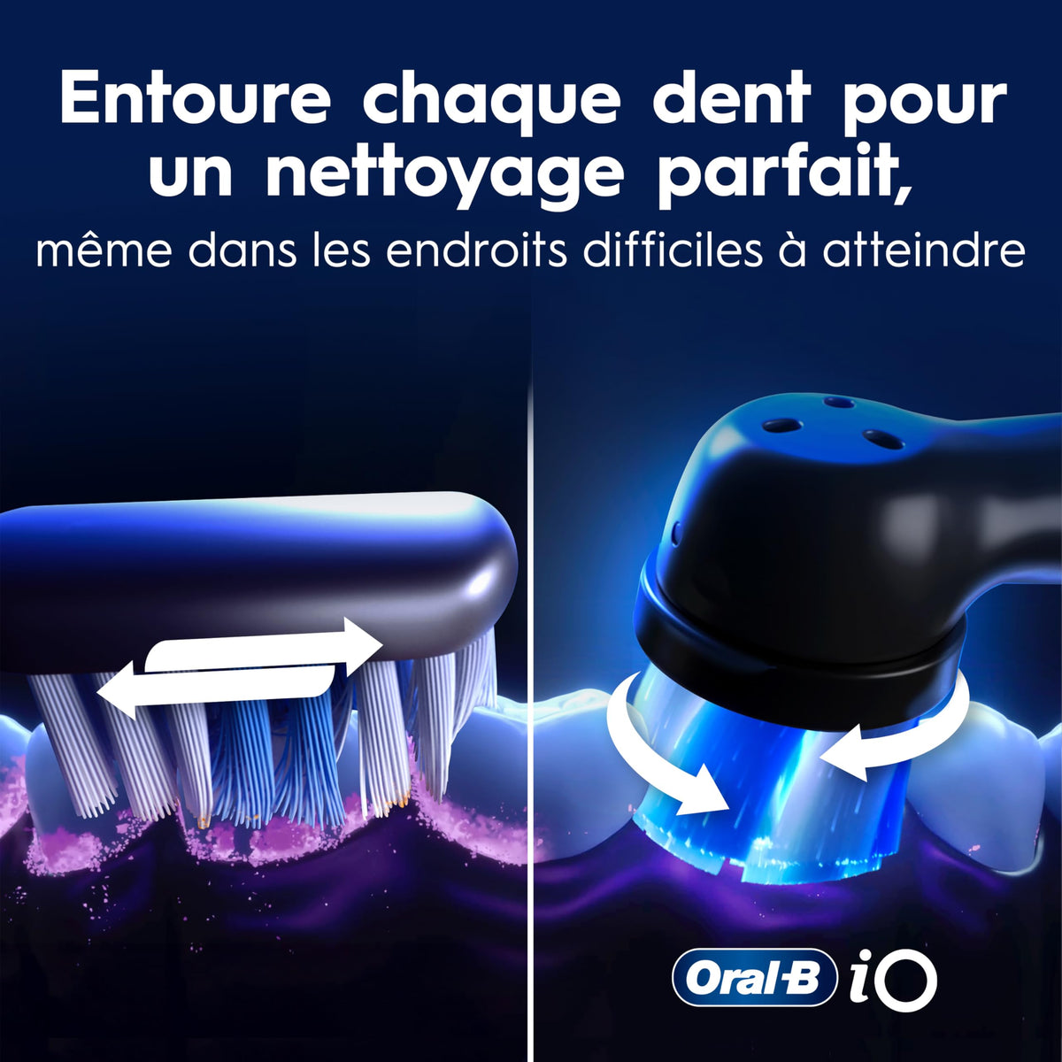 Oral-B iO9 Electric Toothbrush, for the Ultimate Professional Clean Feel, Aquamarine, Rechargeable Electric Toothbrushes, iO Series 9 with 1 Power Toothbrush, 4 Brush Heads, and 1 Charging Travel Case 🍁 All In One Marketplace Canada