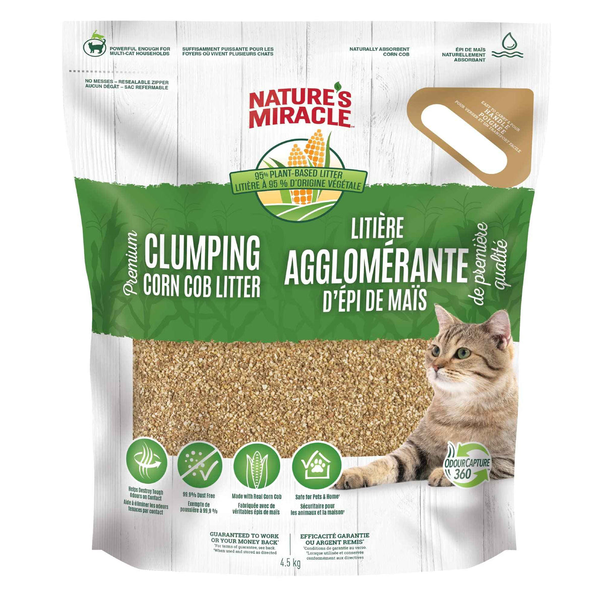Nature’s Miracle Premium Clumping Corn Cob Litter, 10 Pounds, Made with Real Corn Cob for Fast-Clumping Litter for Multi-Cat Households 🍁 All In One Marketplace Canada