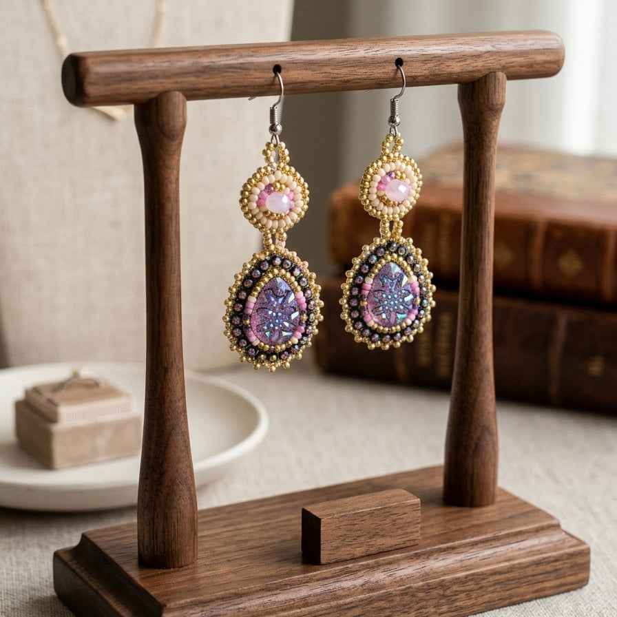 Drop Beaded Earrings(7)