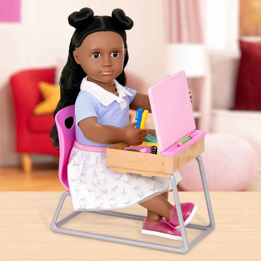 Our Generation Student Desk Set for 18-Inch Dolls, Flying Colors, Deluxe 🍁 All In One Marketplace Canada