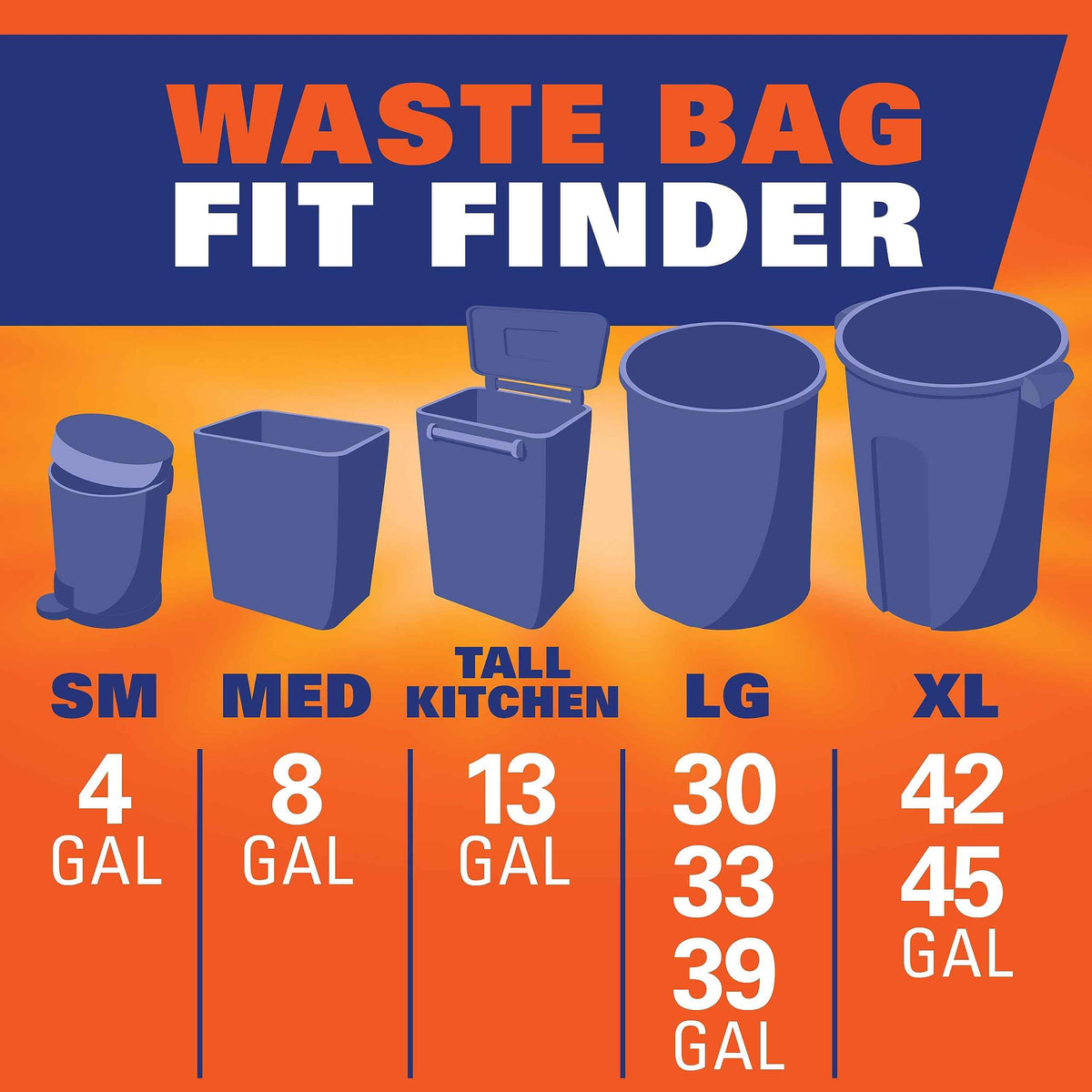 Hefty Recycling Trash/Garbage Bags (Blue, Kitchen Drawstring, 13 Gallon, 60 Count) ๐ All In One Marketplace Canada