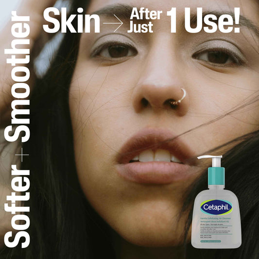 Cetaphil Gentle Exfoliating SA Cleanser, Triple Acid Face Wash with Salicylic, Mandelic & Gluconolactone, Hydrating Facial Cleanser for All Skin Types, Dermatologist Recommended, 473ml 🍁 All In One Marketplace Canada