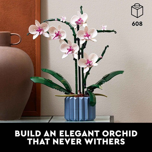 LEGO Botanicals Orchid - Artificial, Fake Indoor Flowers Building Set for Home, Kitchen, Desk Decoration, Adults Ages 18+ - Gift for Graduation - 10311 🍁 All In One Marketplace Canada