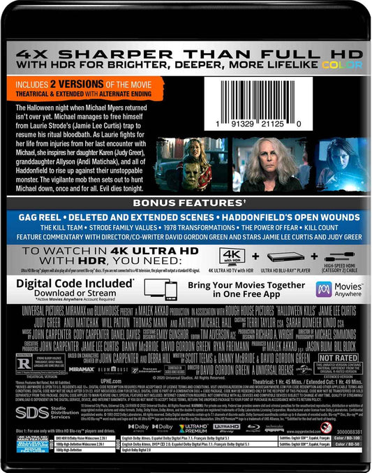 Halloween Kills (4K Ultra Hd/Blu-Ray/Digital)