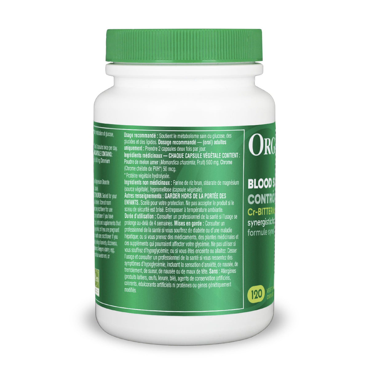 Organika Blood Sugar Control (Formerly Cr-Bitter Melon) 120 Caps đ All In One Marketplace Canada