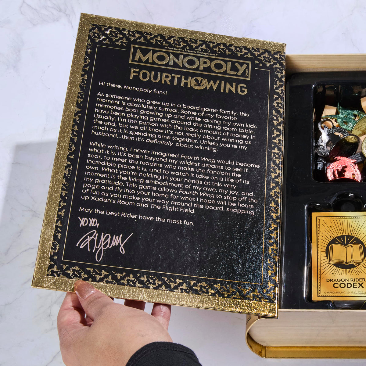 Monopoly Fourth Wing Edition Board Game for Adults | Officially Licensed Game Inspired by the Empyrean Series, Book 1 | 2-6 Players | Ages 17+ đ All In One Marketplace Canada
