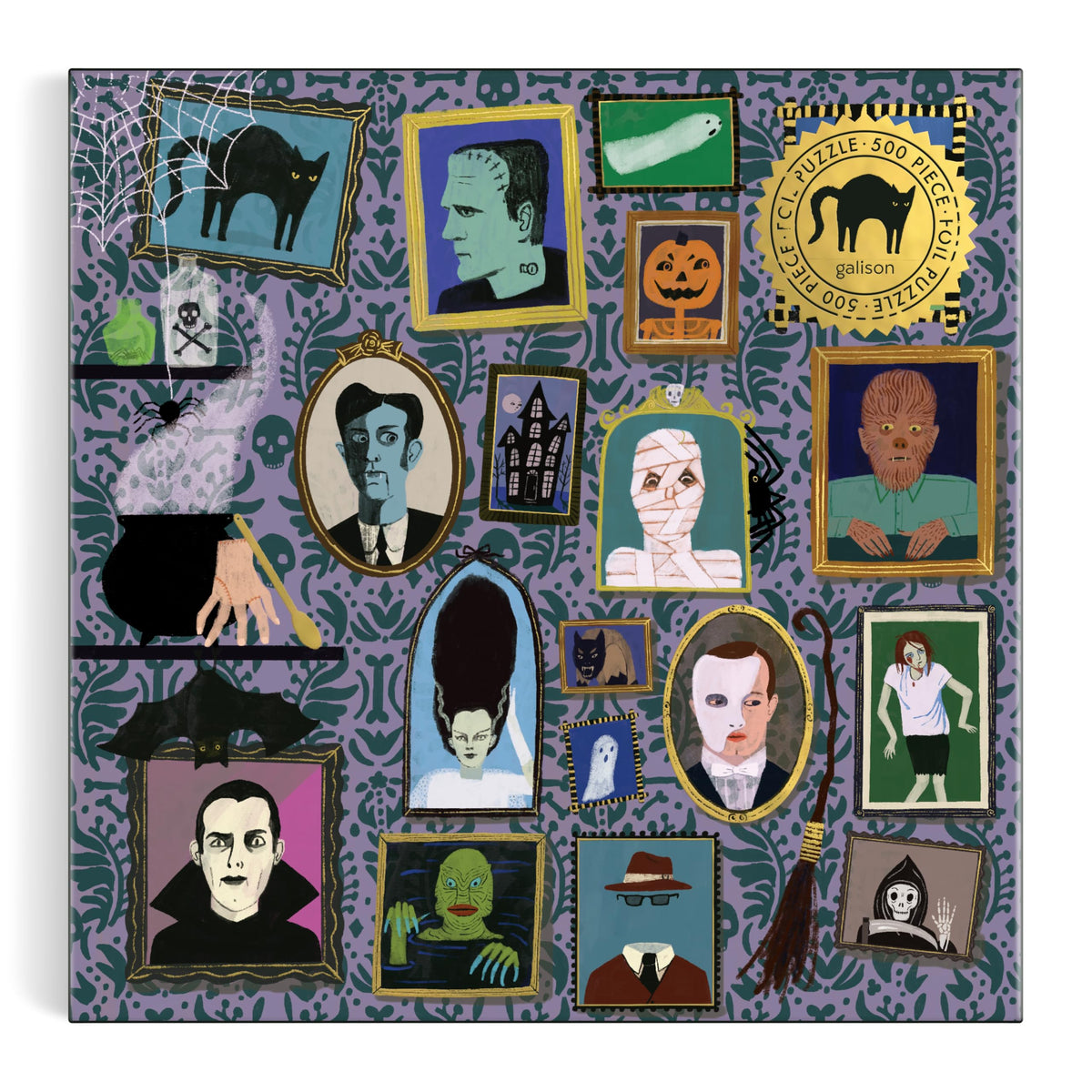Spooky Portraits 500 Piece Foil Puzzle