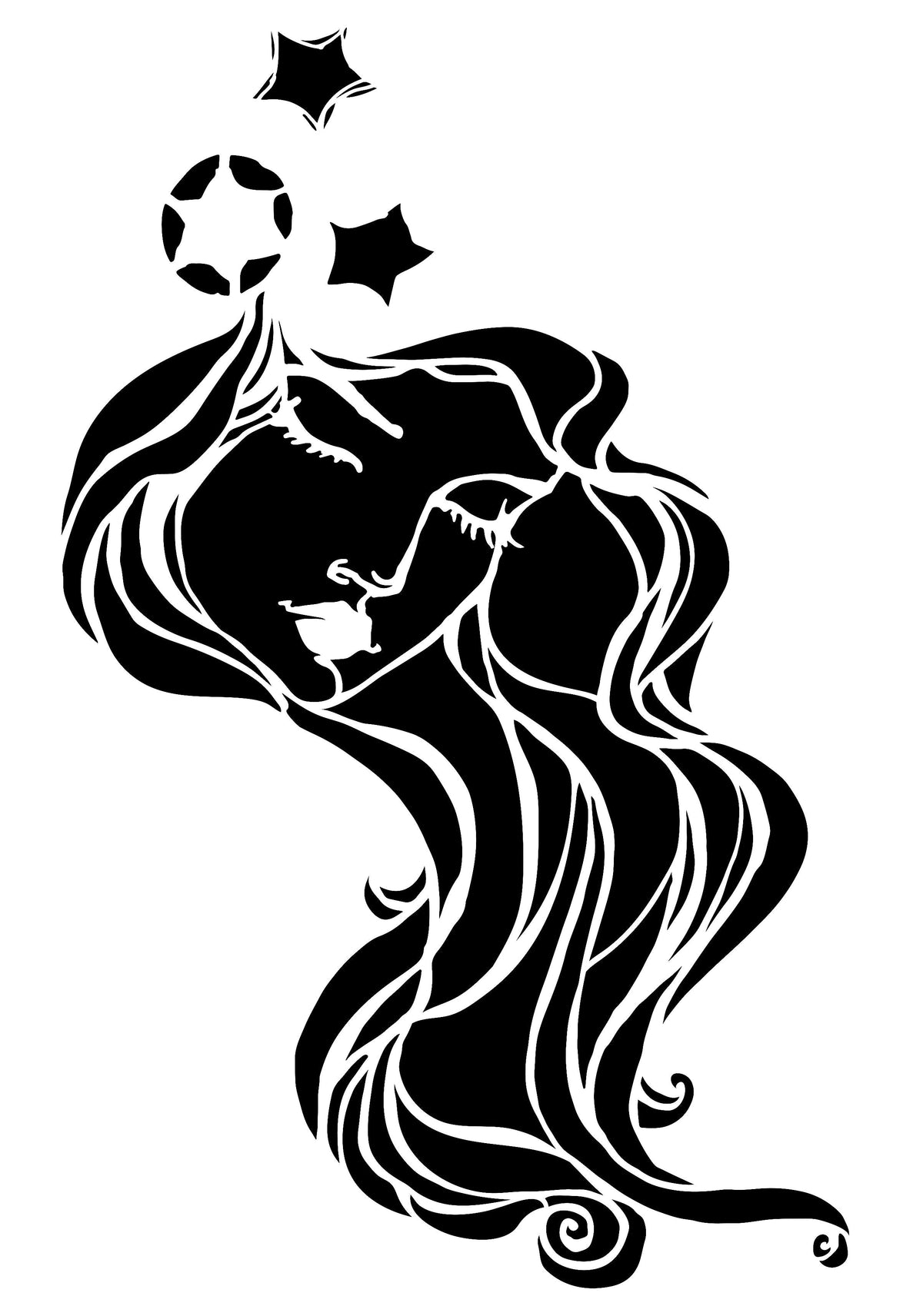 Creative Expressions Jane Davenport Star Fairy 8 in x 12 in Stencil