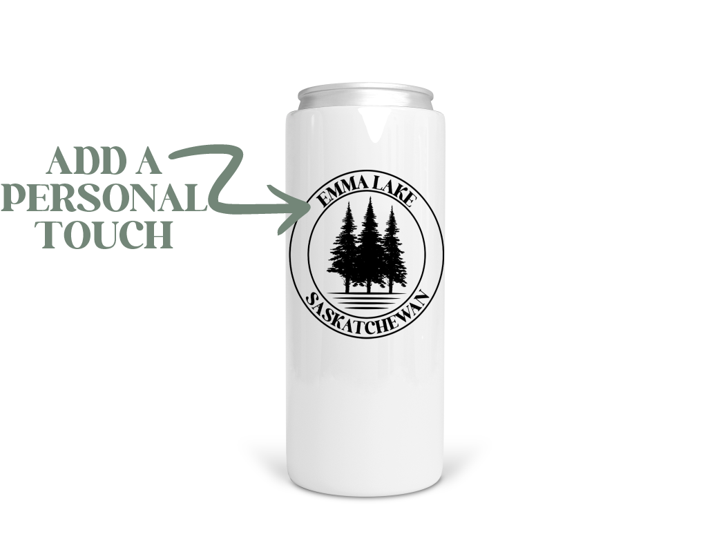 Personalized Lake Stainless Steel Koozie | Can Cooler | Summer Koozie