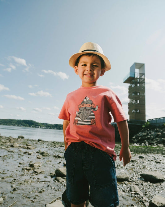 Organic Cotton Short Sleeve T-Shirt Brick