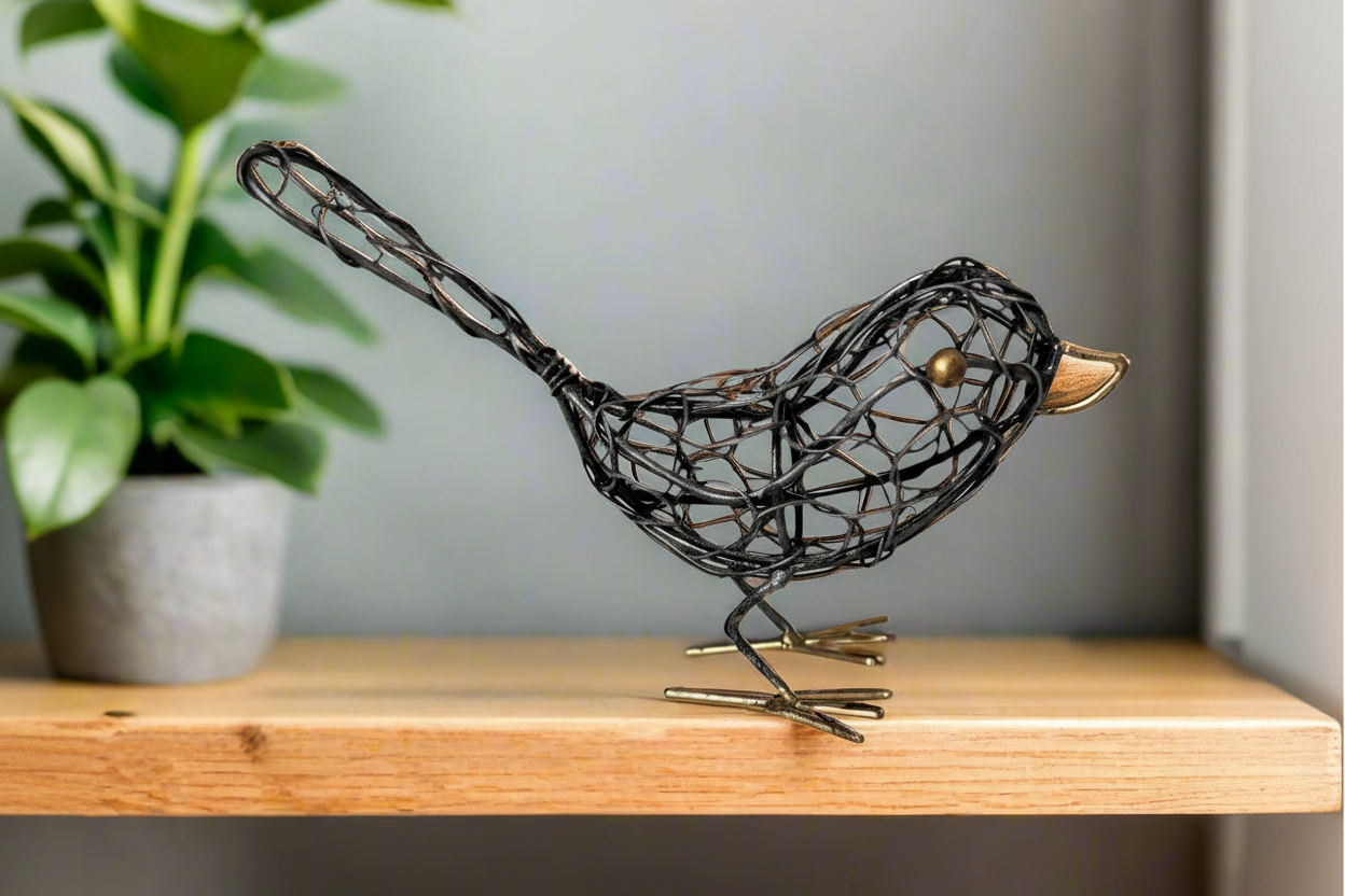 Wire Bird - Black