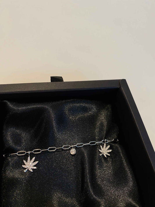 SILVER CHARMED BRACELET