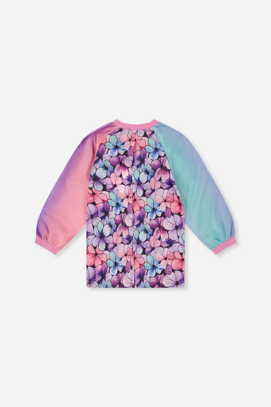 Apron Black Floral Print