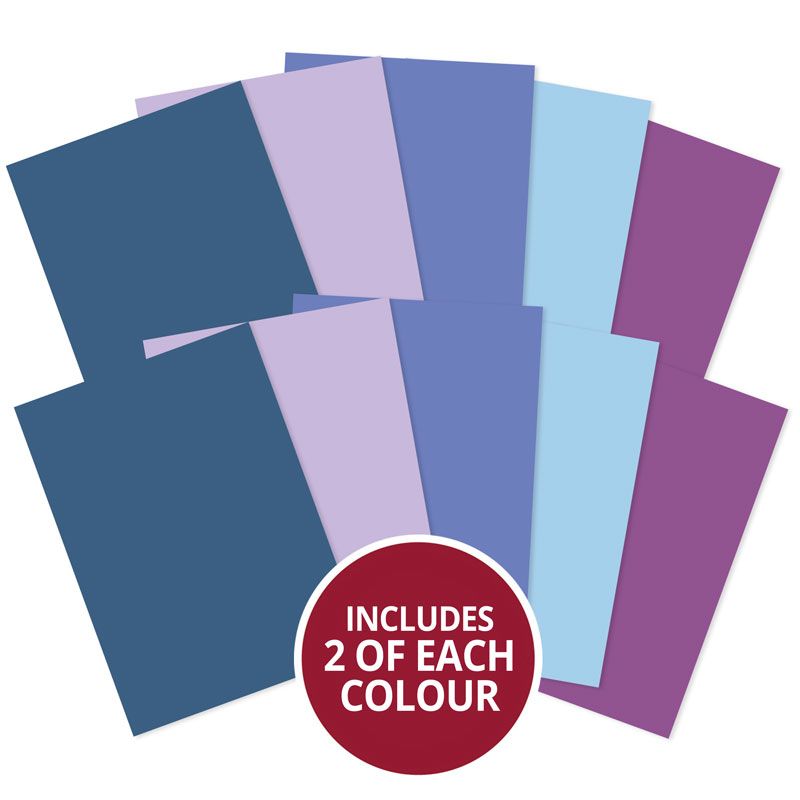 Matt-tastic Adorable Scorable A4 Cardstock x 10 Sheets - Blues