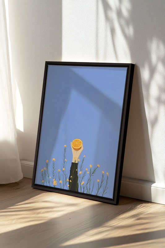 CITRUS BLOOM, Stretched canvas artwork