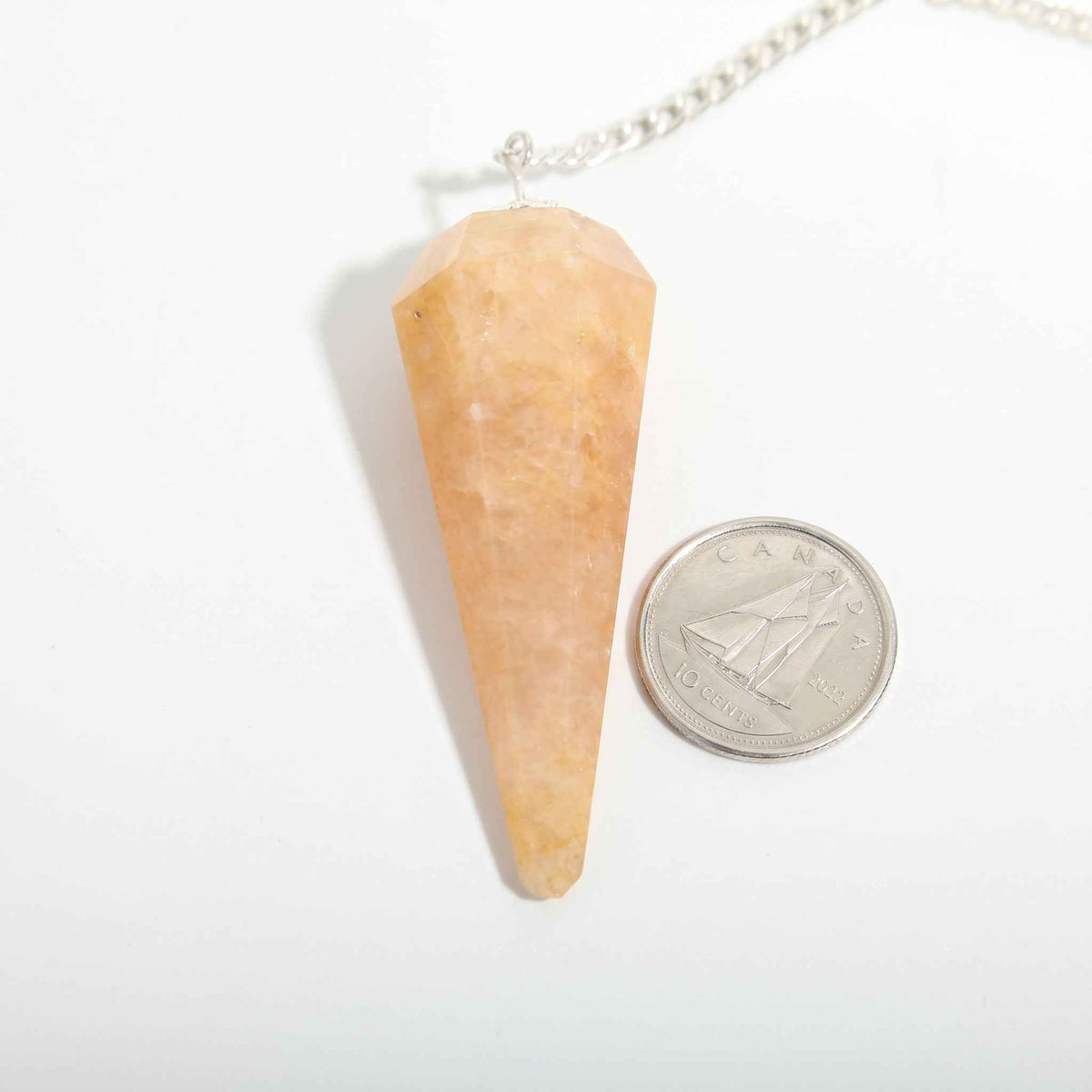 Peach Aventurine Pendulum 6 Facet & Bead - 3 Pack