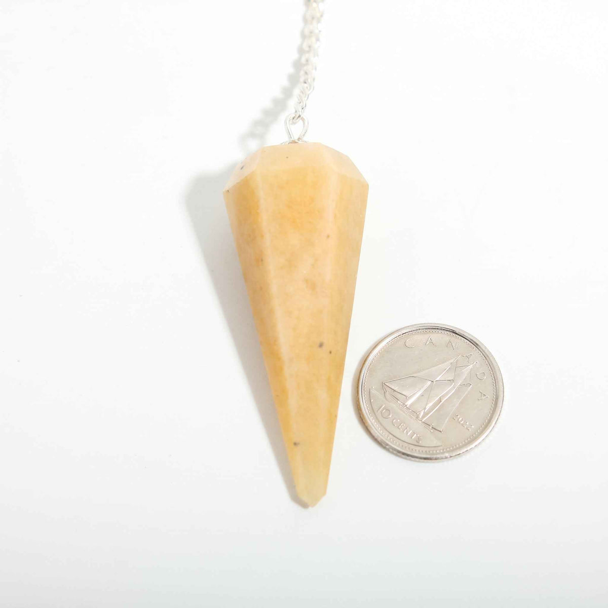 Golden Quartz Pendulum 6 Facet & Bead - 3 Pack