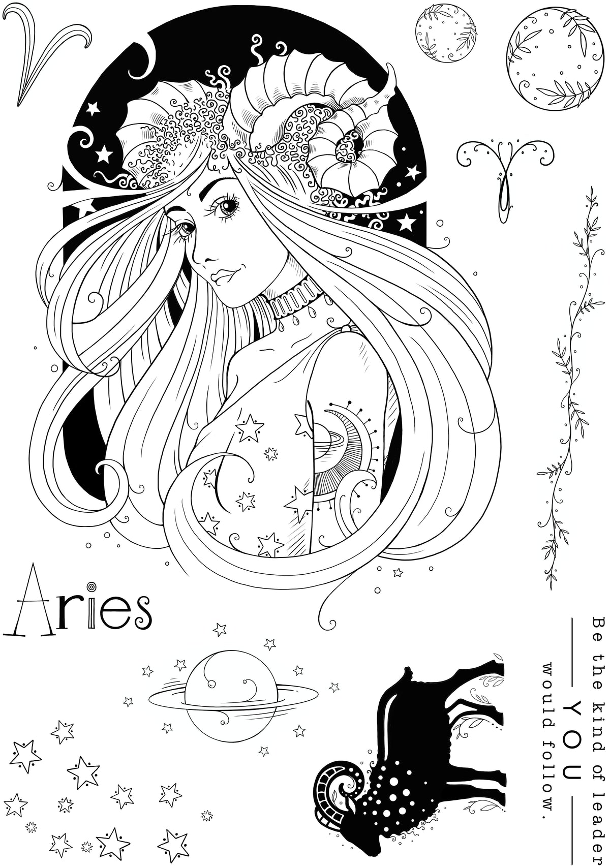 Pink Ink Designs Aries Trailblazer 6 in x 8 in Clear Stamp Set