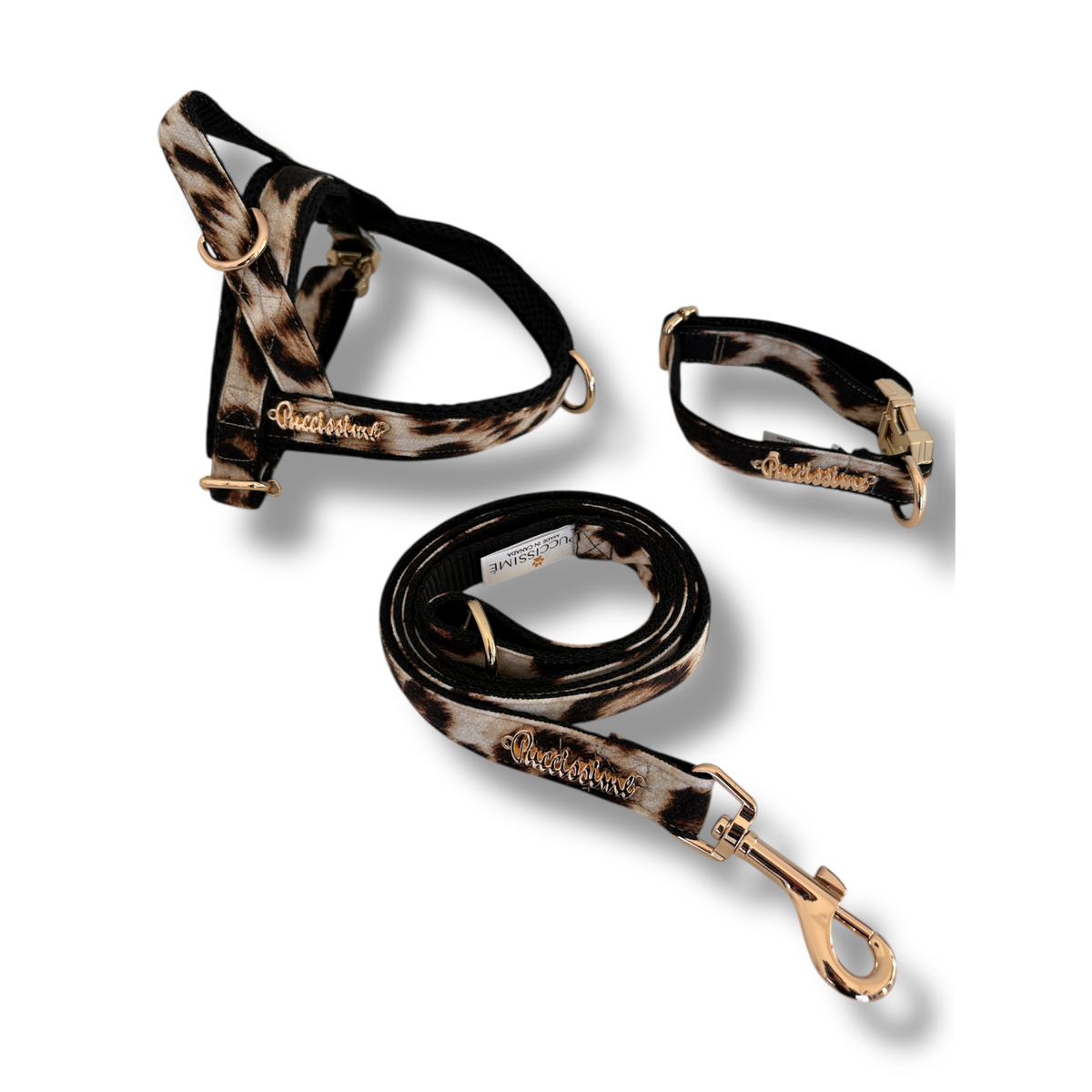 Leopard Leash with hands-free extension